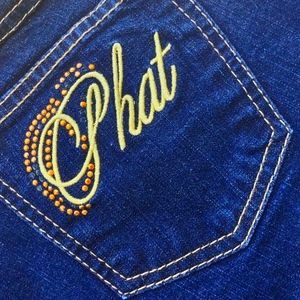 Baby Phat Ladies Luxury Gold Accented Jeans